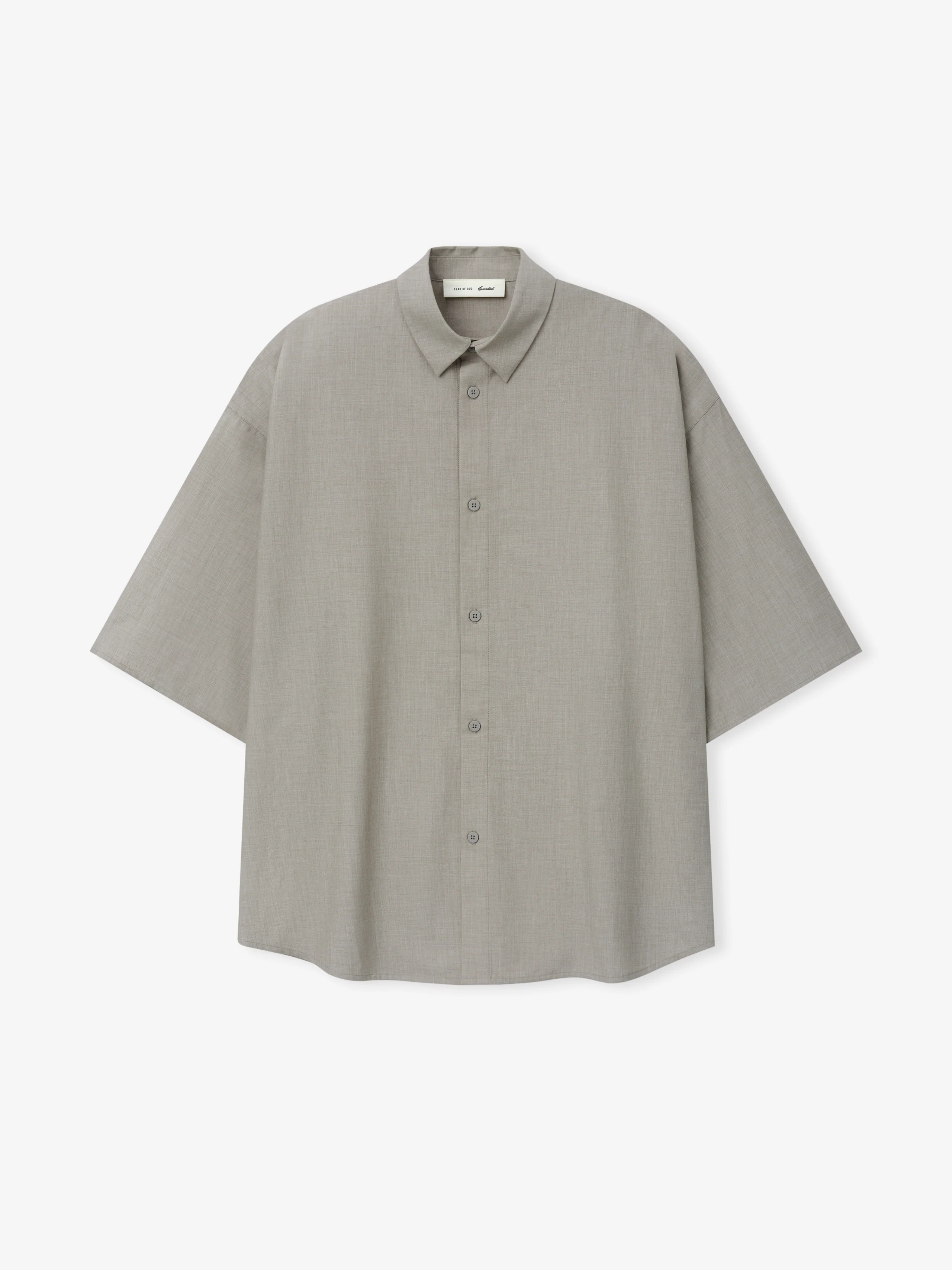 Silk Blend 3/4 Sleeve Button Up Shirt